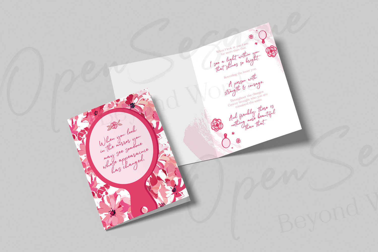 Open Sesame Cards - card front: When You Look in the Mirror C19