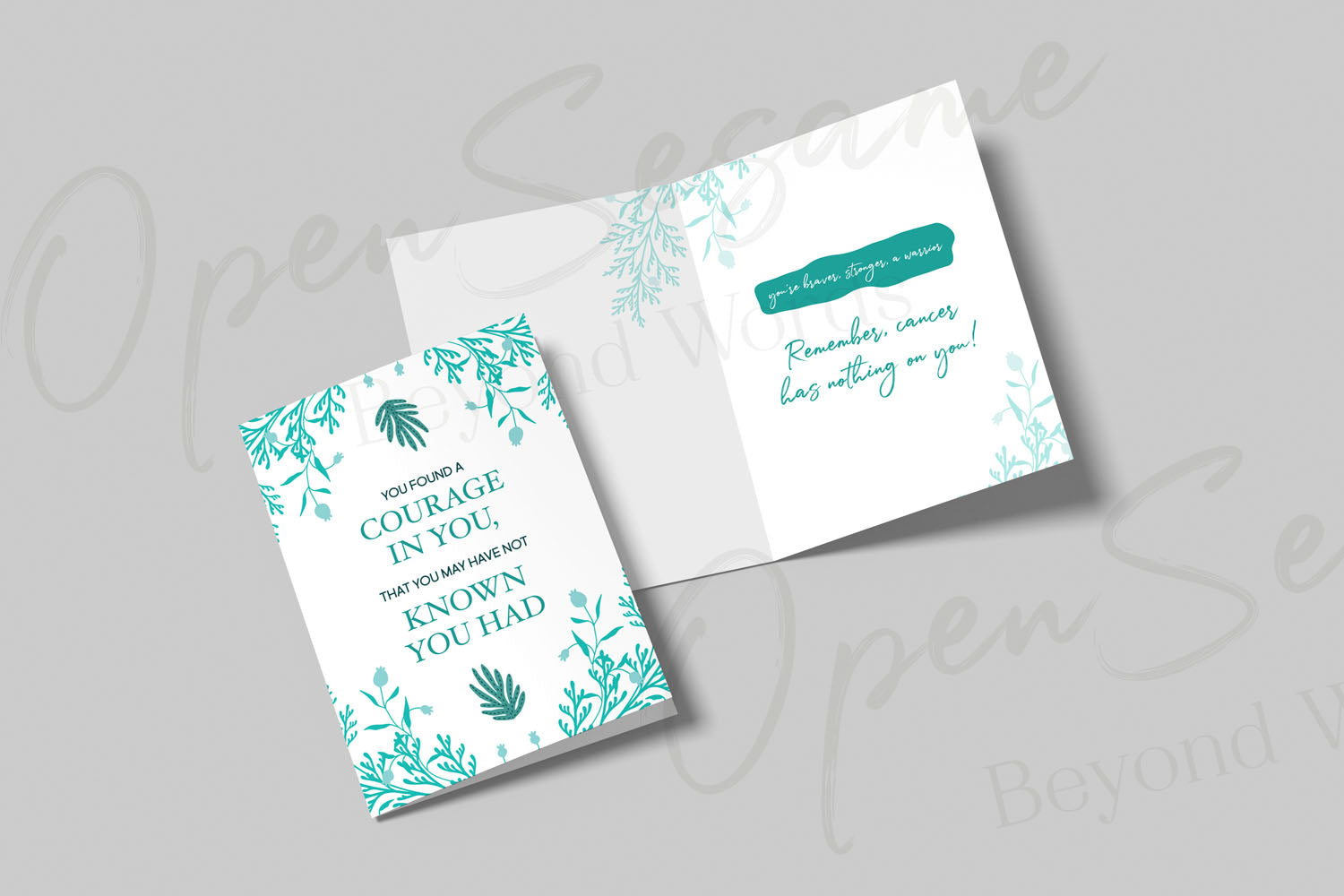 Open Sesame Faith Cards - You found a courage in you