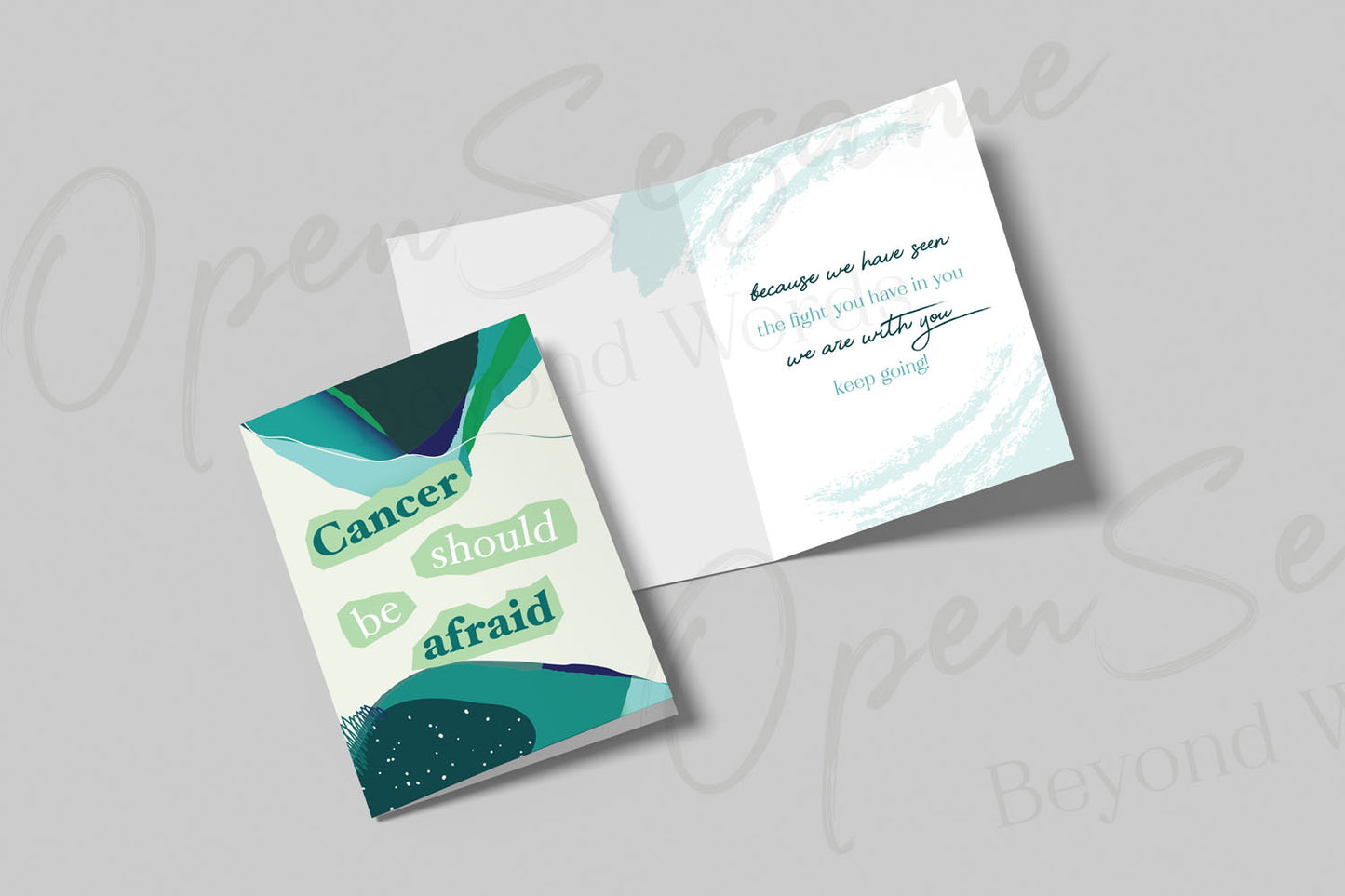 Open Sesame Faith Cards - Cancer should be afraid - C36